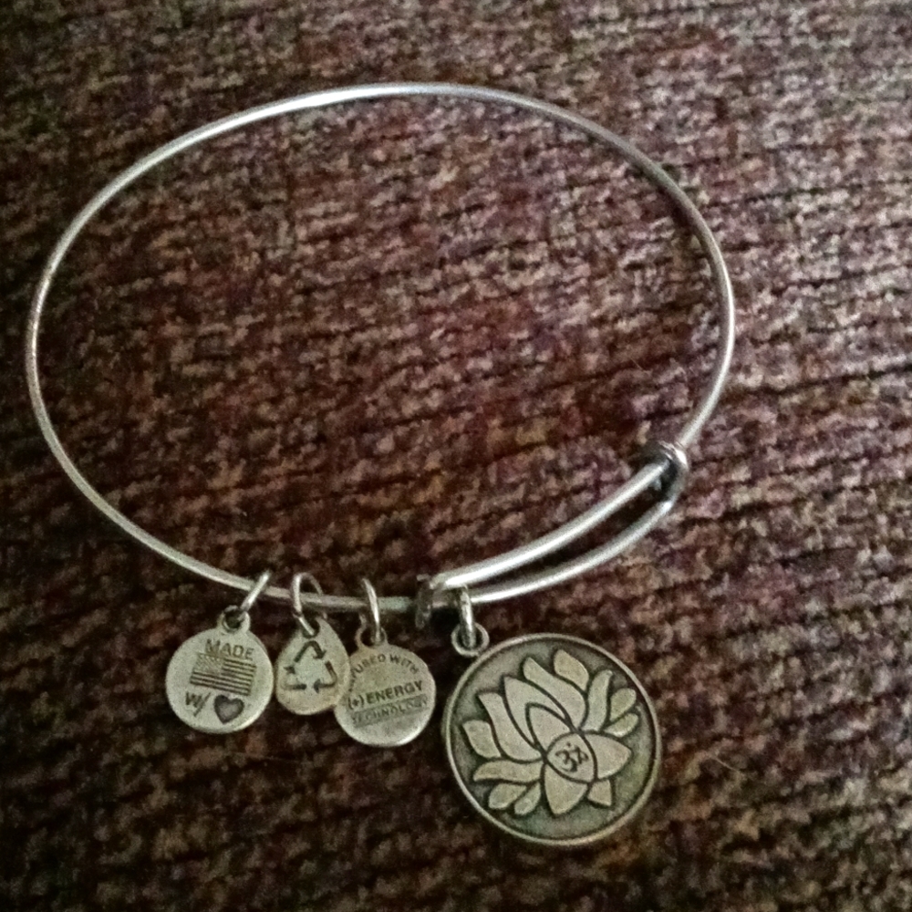 Alex and Ani Lotus Charm Bracelet